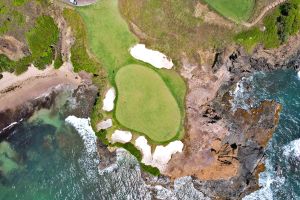 Cabot Saint Lucia (Point Hardy) 16th Green Above